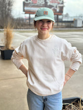 Load image into Gallery viewer, Puff Flower Cross Sweatshirt
