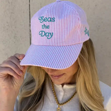 Load image into Gallery viewer, SEAS THE DAY SEERSUCKER HAT