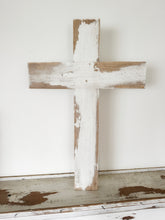 Load image into Gallery viewer, HANDMADE WOOD WALL CROSS