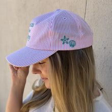 Load image into Gallery viewer, SEAS THE DAY SEERSUCKER HAT