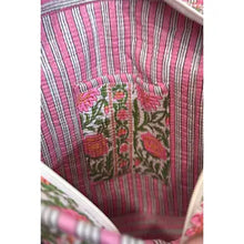 Load image into Gallery viewer, Ronan Green and Pink Floral Tote Bag